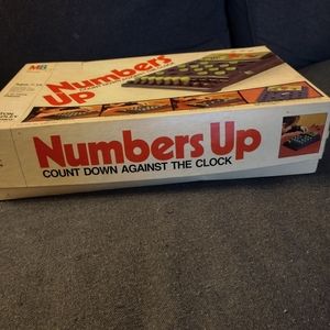 Vintage numbers up game Milton Bradley